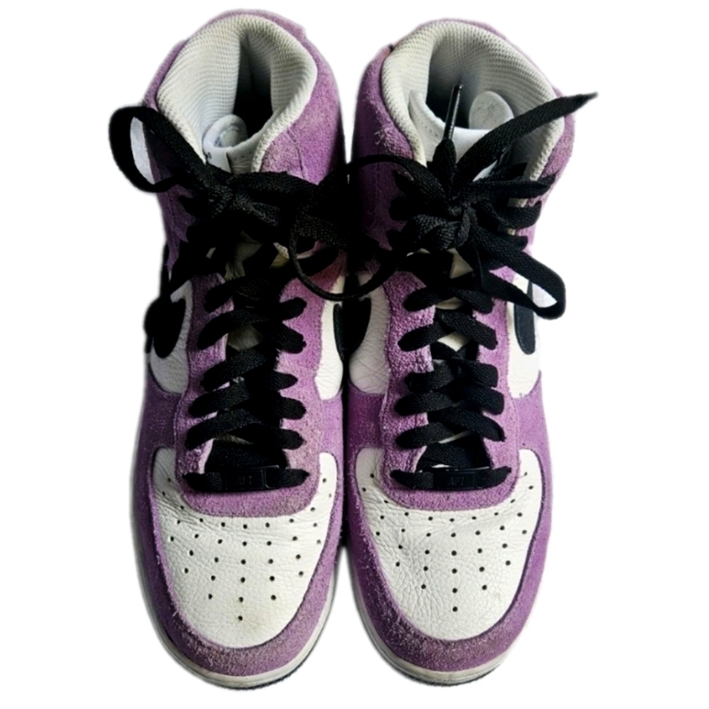 Nike Air Force Limited Mid Purple Black White Women's Shoes Size 9.5